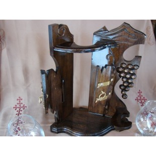 Wooden Bottle and Glass Holder,Wine Bottle Holder,Wine Rack