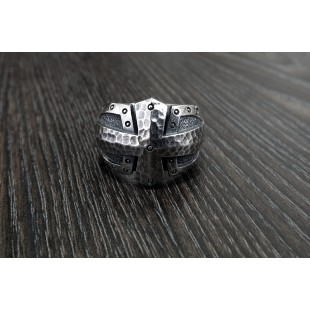 Men's Ring Shield Sterling Silver 925