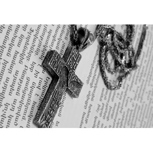 Double-Sided Cross Pendant Sterling Silver 925,Religious Gift