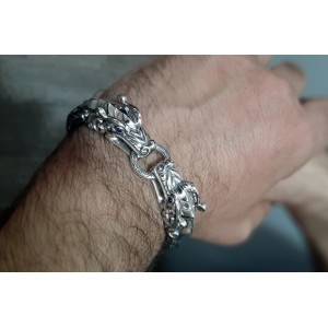 Bracelet Dragons For Men Sterling Silver 925