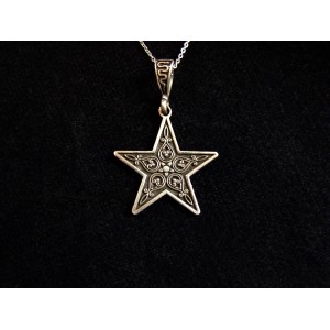 Five Pointed Star Pendant 925 Sterling Silver