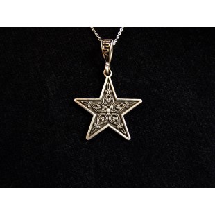 Five Pointed Star Pendant 925 Sterling Silver