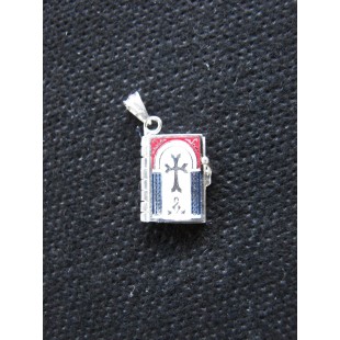 Miniature Prayer Book Pendant,Our Father in Armenian