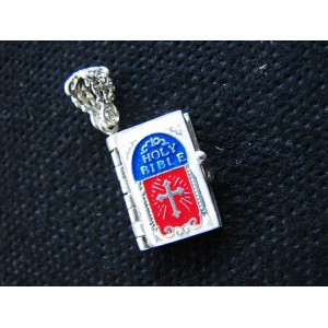 Miniature Prayer Book Pendant,Lord's Prayer Our Father in English