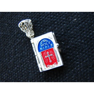 Miniature Prayer Book Pendant,Lord's Prayer Our Father in English