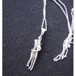 Silver Necklace Couple of Lovers Gift For Pair