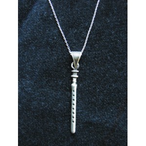 Pendant Armenian Duduk Sterling Silver 925,Silver Chain as a gift