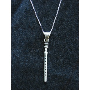 Pendant Armenian Duduk Sterling Silver 925,Silver Chain as a gift