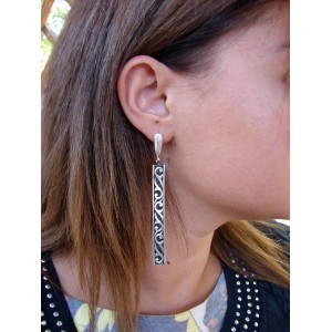 Long Earrings Sterling Silver 925,Ethnic Style