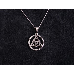 Celtic Knot Pendant Triquetra Trefoil Sterling Silver 925