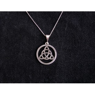 Celtic Knot Pendant Triquetra Trefoil Sterling Silver 925