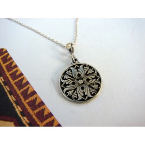 Armenian Ornament Pendant Sterling Silver 925