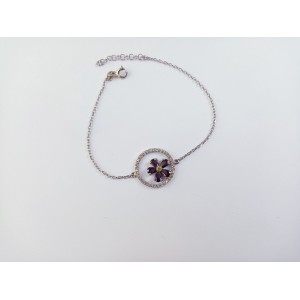 Forget me Not Flower Bracelet Silver 925,Anmoruk