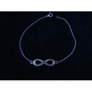 Silver Bracelet Infinity,Delicate Chain,Infinity sign