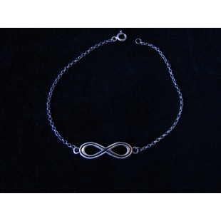 Silver Bracelet Infinity,Delicate Chain,Infinity sign