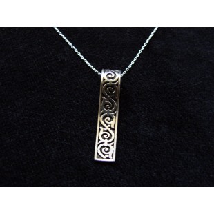 Carpet Style Pendant Sterling Silver 925