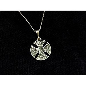 Celtic Cross Pendant Sterling Silver 925