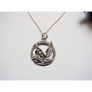 Holly Spirit Dove Necklace Sterling Silver 925