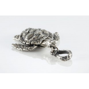 Turtle Pendant Sterling Silver 925 with Moving Legs