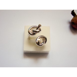 Ring with Knots,Sterling Silver 925