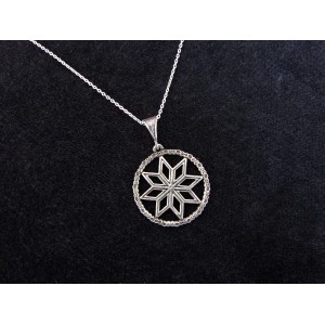 Silver Pendant Eight-pointed Star