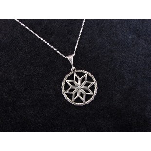 Silver Pendant Eight-pointed Star